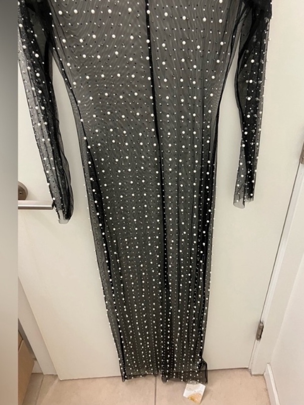 Pearl black embellished cover up NWT - Picture 5 of 5